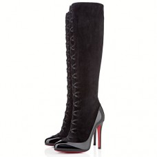 Stivali Christian Louboutin Gwendoline 100mm neri