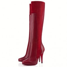 Stivali Christian Louboutin Ysa 100mm rossi Stivali Christian Louboutin Ysa 100mm rossi