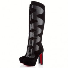 Stivali Christian Louboutin Pshycho 120mm neri Stivali Christian Louboutin Pshycho 120mm neri