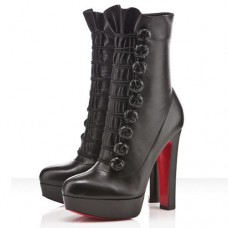 Stivali Christian Louboutin Chasseresse 140mm neri