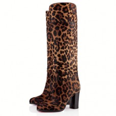 Stivali Christian Louboutin Dartata 80mm Leopard