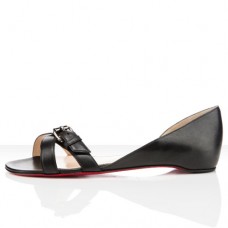 Sandali piatti Christian Louboutin Atalanta neri Sandali piatti Christian Louboutin Atalanta neri