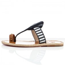 Sandali piatti Christian Louboutin Hola nina blu navy Sandali piatti Christian Louboutin Hola nina blu navy