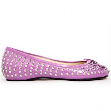 Ballerine con borchie Big Kiss di Christian Louboutin Rose