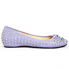Ballerine con borchie Big Kiss di Christian Louboutin, colore Parme