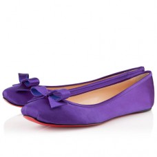 Christian Louboutin Boudoir Ballerine in raso Parme