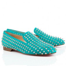 Mocassini Christian Louboutin Rolling Spikes Caraibes