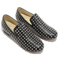 Mocassini Christian Louboutin Rolling Spikes neri