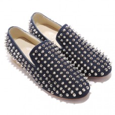 Mocassini Christian Louboutin Rolling Spikes blu