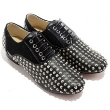 Mocassini Christian Louboutin Fred Spikes neri
