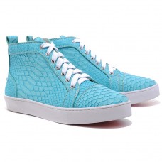 Sneakers Christian Louboutin Louis Python blu Sneakers Christian Louboutin Louis Python blu