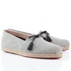 Sandali Christian Louboutin Papiounet grigio chiaro