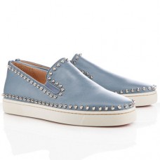 Sandali Christian Louboutin Pik Boat, grigio chiaro