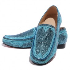 Mocassini Christian Louboutin Croc Maroc blu