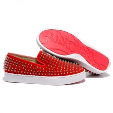 Mocassini Christian Louboutin Roller Boat rossi