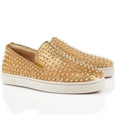 Mocassini Christian Louboutin Roller Boat dorati
