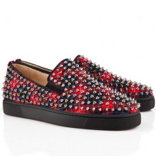 Mocassini Christian Louboutin Roller Boat rossi