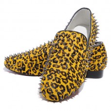 Mocassini Christian Louboutin Rollerboy Spikes color oro