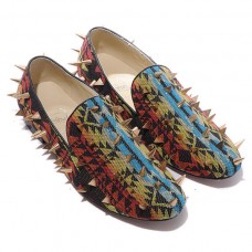 Mocassini Christian Louboutin Rollerboy Spikes Multicolore
