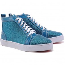 Sneakers Christian Louboutin Louis Strass blu Sneakers Christian Louboutin Louis Strass blu