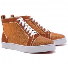 Sneakers Christian Louboutin Louis Strass marroni