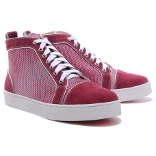 Sneakers Christian Louboutin Louis con strass, rosse Sneakers Christian Louboutin Louis con strass, rosse