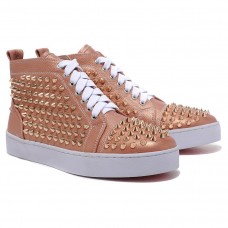 Sneakers Christian Louboutin Louis Gold Spikes color tortora