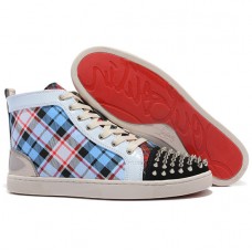 Sneakers Christian Louboutin Louis Spikes blu Sneakers Christian Louboutin Louis Spikes blu