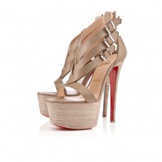 Sandali Christian Louboutin Charleze 160mm color pietra Sandali Christian Louboutin Charleze 160mm color pietra