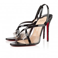 Christian Louboutin Coup De Bleu Sandali 100mm Neri Christian Louboutin Coup De Bleu Sandali 100mm Neri