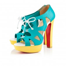 Christian Louboutin Fossile 140mm Sandali Caraibes/Canari Christian Louboutin Fossile 140mm Sandali Caraibes/Canari