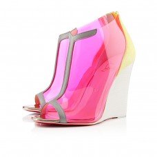 Zeppe Christian Louboutin Scuba da 100 mm color Canari/Pietra