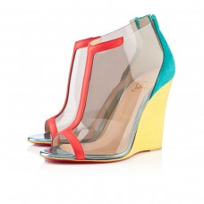 Zeppe Christian Louboutin Scuba 100mm Caraibes/Canari