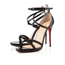 Sandali Christian Louboutin Monocronana 120mm neri