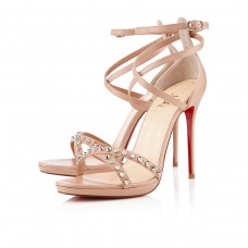 Sandali Christian Louboutin Monocronana 120mm color nude
