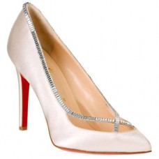 Décolleté Christian Louboutin Super Vic 120mm bianche