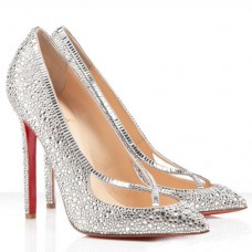 Décolleté Christian Louboutin Super Vic 120mm argento Décolleté Christian Louboutin Super Vic 120mm argento
