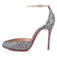 Décolleté Christian Louboutin Tres Decollete 100mm grigie