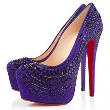 Décolleté Christian Louboutin Decorapump 160mm viola