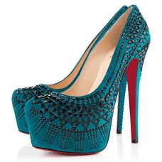 Décolleté Christian Louboutin Decorapump 160mm color pavone