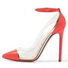 Décolleté Christian Louboutin Bis Un Bout 120mm rosse
