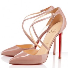 Décolleté Christian Louboutin Crosspiga 120mm color nude