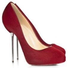 Décolleté Christian Louboutin Big Lips 120mm rosse