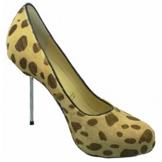 Décolleté Christian Louboutin Big Lips 120mm con stampa leopardata