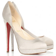 Décolleté Christian Louboutin Eugenie 120mm bianche