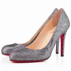 Décolleté Christian Louboutin Simple 100mm Argento