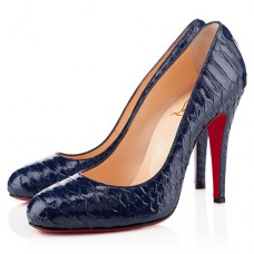 Décolleté Christian Louboutin Ron Ron 100mm blu navy Décolleté Christian Louboutin Ron Ron 100mm blu navy
