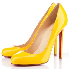 Décolleté Christian Louboutin Lady Lynch 120mm gialle Décolleté Christian Louboutin Lady Lynch 120mm gialle