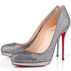 Décolleté Christian Louboutin Filo 120mm argento