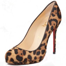 Décolleté Christian Louboutin Filo 120mm con stampa leopardata